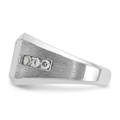 14K White Gold Ibgoodman 1 Carat Lab Grown Diamond Vs/Si+ G+ Complete Square Cluster Men'S Ring