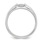 14k White Gold 1/2 Ct. Lab Grown Diamond VS/SI+ G+ Men's Ring