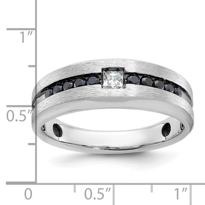 10K Yellow Gold Ibgoodman Men'S Polished And Brushed Diamond Ring Mounting