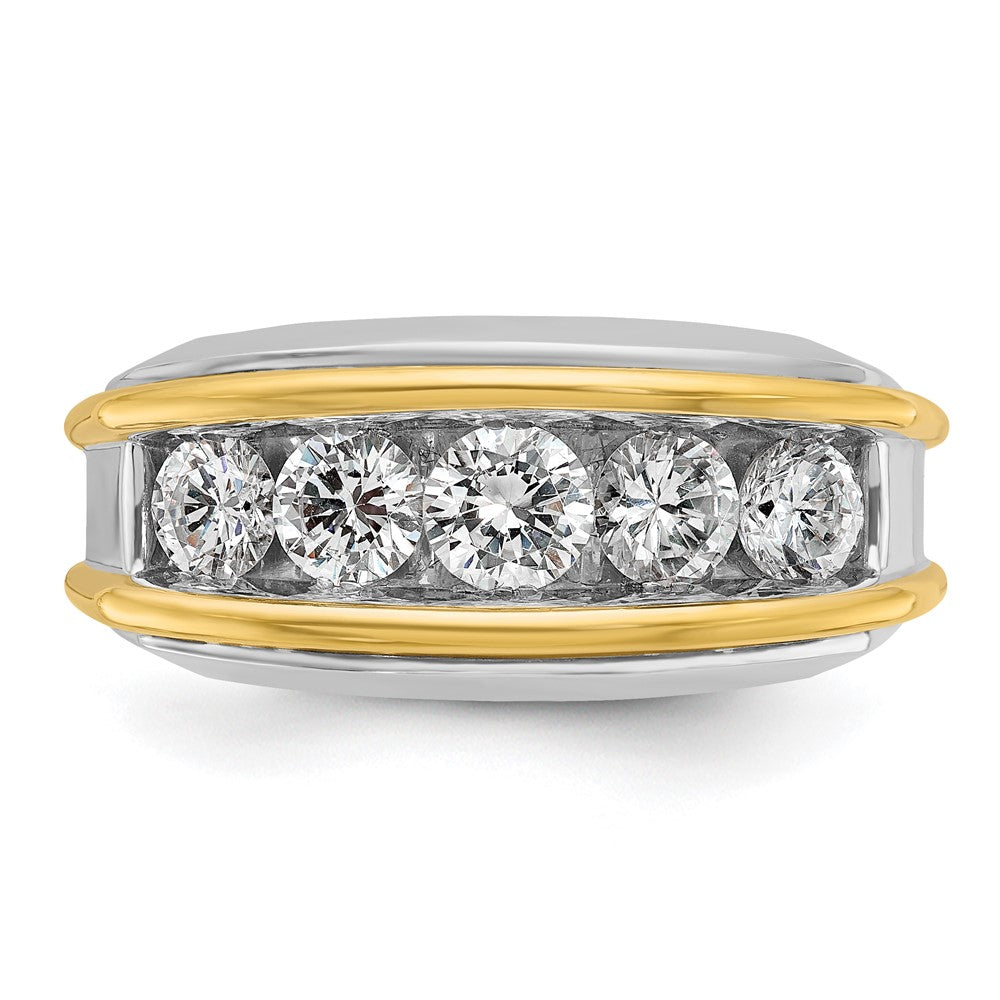 14k Two-tone Two Tone 2 Ct. Lab Grown Diamond VS/SI+ G+ Men's Ring