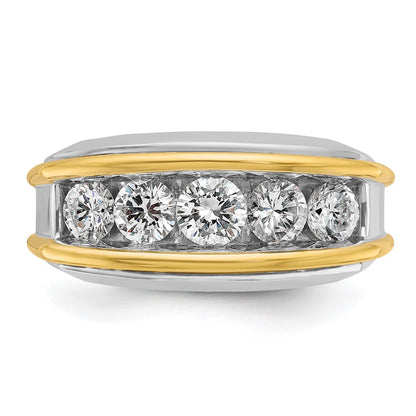 14k Two-tone Two Tone 2 Ct. Lab Grown Diamond VS/SI+ G+ Men's Ring