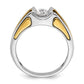 14k Two-Tone 3/4 Ct. Lab Grown Diamond VS/SI+ G+ Men's Ring