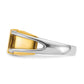 14k Two-Tone 3/4 Ct. Lab Grown Diamond VS/SI+ G+ Men's Ring