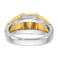 14k Two-Tone 3/4 Ct. Lab Grown Diamond VS/SI+ G+ Men's Ring