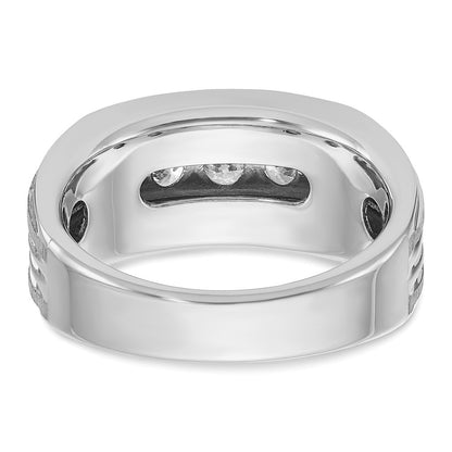 14k White Gold 1 Ct. Lab Grown Diamond VS/SI+ G+ Men's Ring