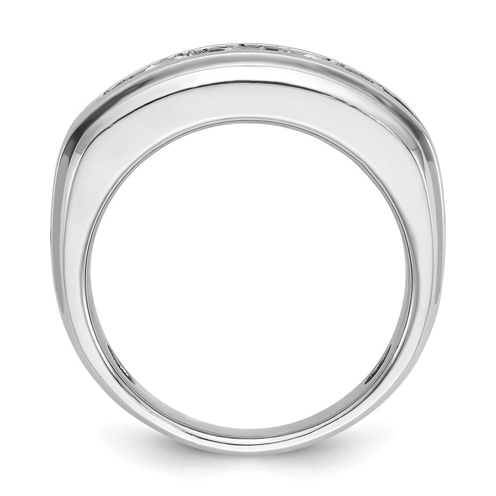 14k White Gold 1 3/4 Ct. Lab Grown Diamond VS/SI+ G+ Five Stone Men's Ring