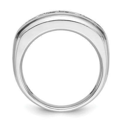 14k White Gold 1 3/4 Ct. Lab Grown Diamond VS/SI+ G+ Five Stone Men's Ring