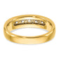 14k Yellow & Rhodium with White 1 1/2 Ct. Lab Grown Diamond VS/SI+ G+ Seven Stone Polished Men's Ring