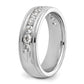 14k White Gold 1 Ct. Lab Grown Diamond VS/SI+ G+ Polished and Miligrain Eleven Stone Men's Ring