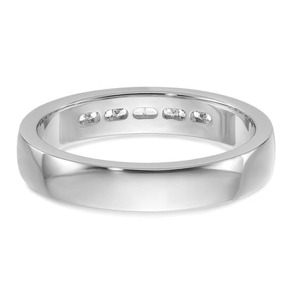 14k White Gold Men's 1/4 carat Diamond Complete Ring