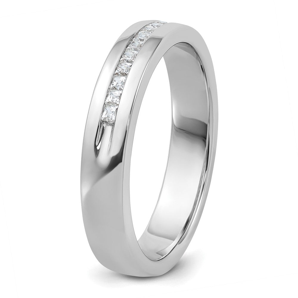 14k White Gold Men's 1/4 carat Diamond Complete Ring