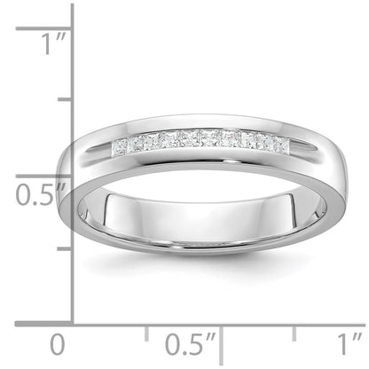 14k White Gold Men's 1/4 carat Diamond Complete Ring