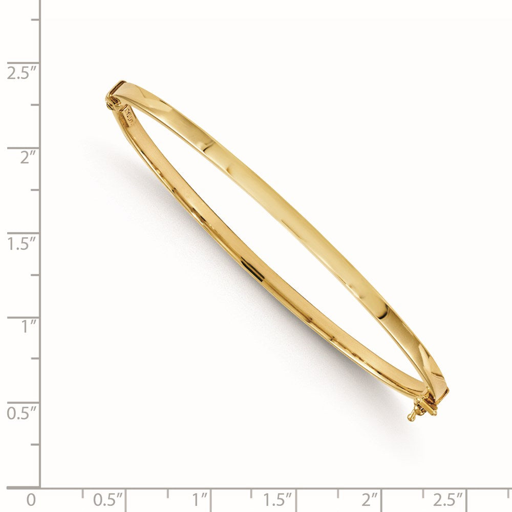 14K Yellow Gold Polished Hinged Bangle