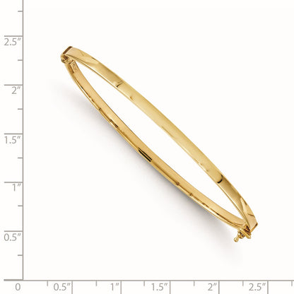 14K Yellow Gold Polished Hinged Bangle