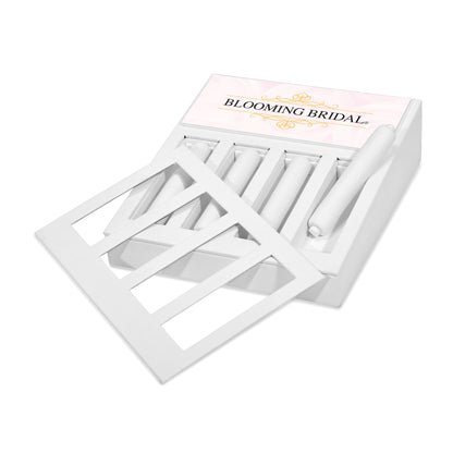 Non Metal Blooming Bridal 4 Ring-Rod Display With Signage