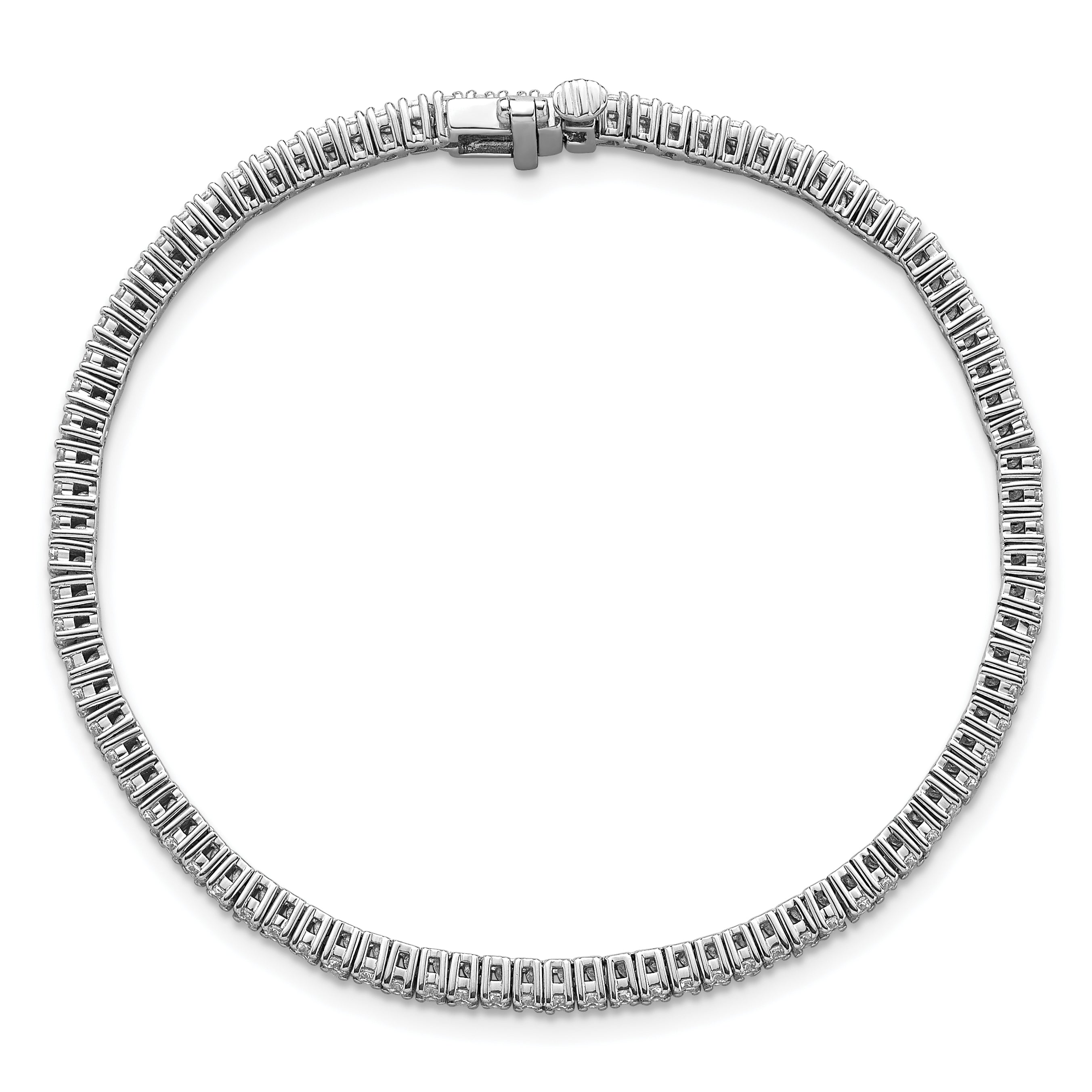 14k White Gold 2 Ct. Lab Grown Diamond VS/SI+ G+ Tennis Bracelet