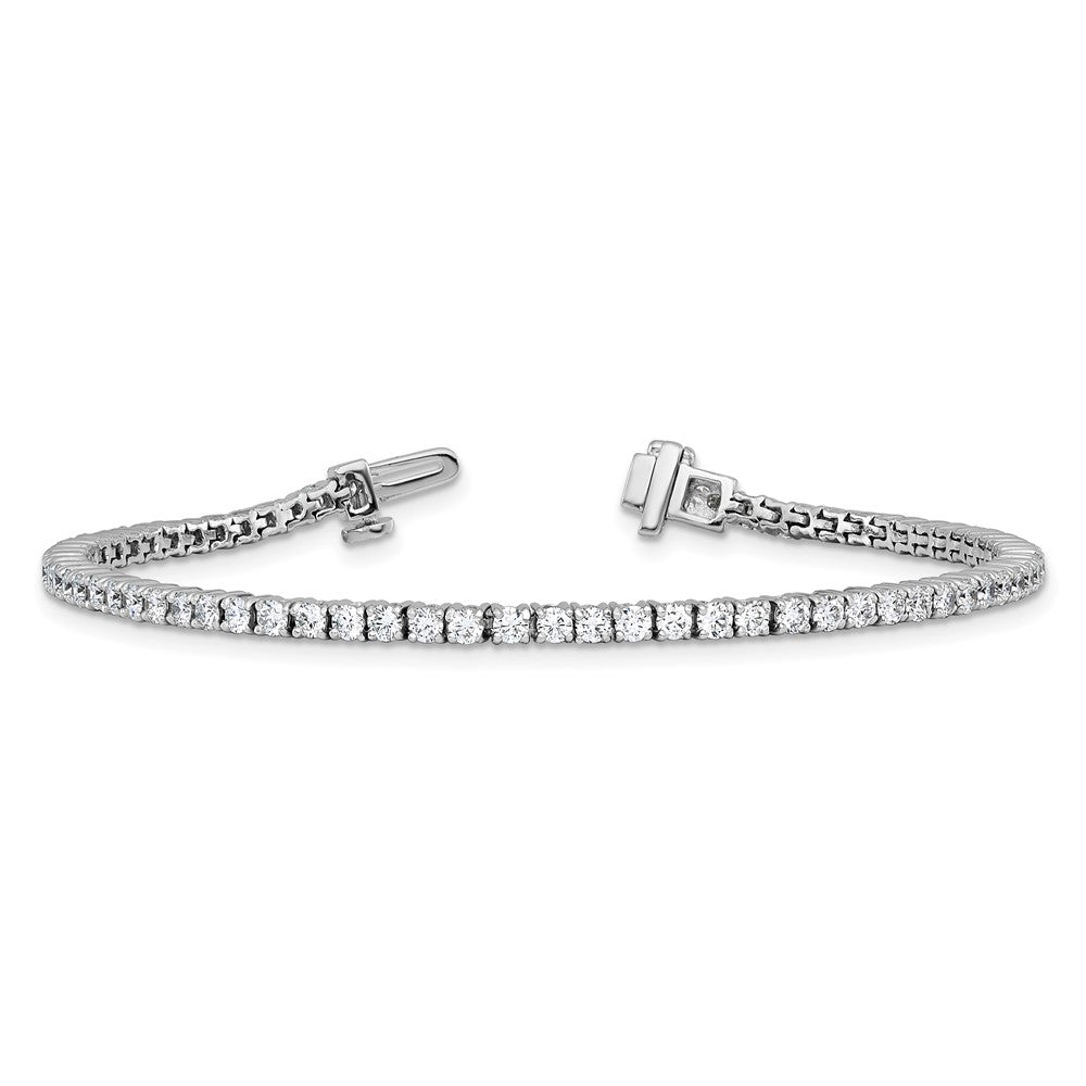 14k White Gold 2 Ct. Lab Grown Diamond VS/SI+ G+ Tennis Bracelet