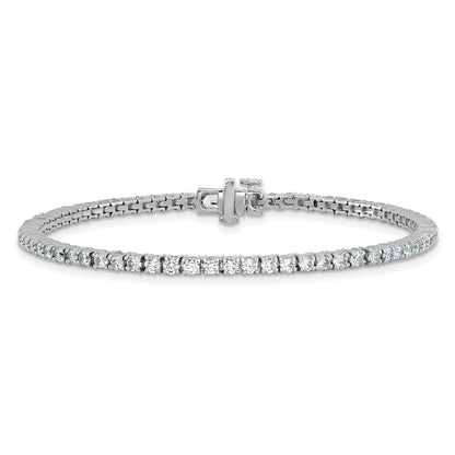 14k White Gold 2 3/4 Ct. Lab Grown Diamond VS/SI+ G+ Tennis Bracelet