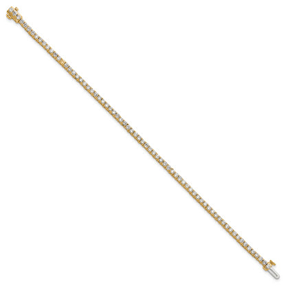14k Yellow Gold 2 3/4 Ct. Lab Grown Diamond VS/SI+ G+ Tennis Bracelet