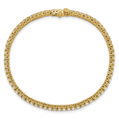 14k Yellow Gold 2 3/4 Ct. Lab Grown Diamond VS/SI+ G+ Tennis Bracelet