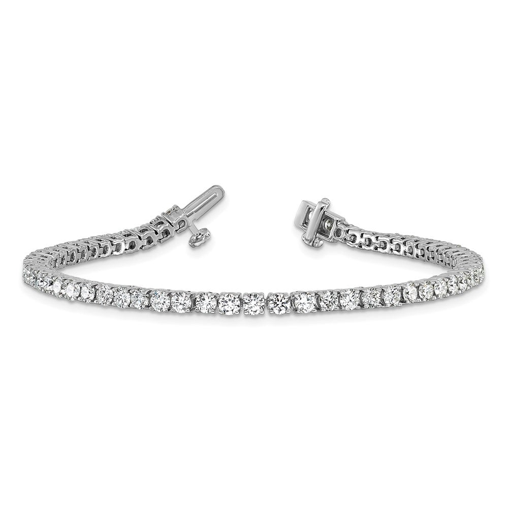 14k White Gold 5 Ct. Lab Grown Diamond VS/SI+ G+ Tennis Bracelet