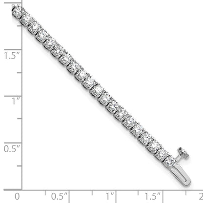 14k White Gold 5 Ct. Lab Grown Diamond VS/SI+ G+ Tennis Bracelet