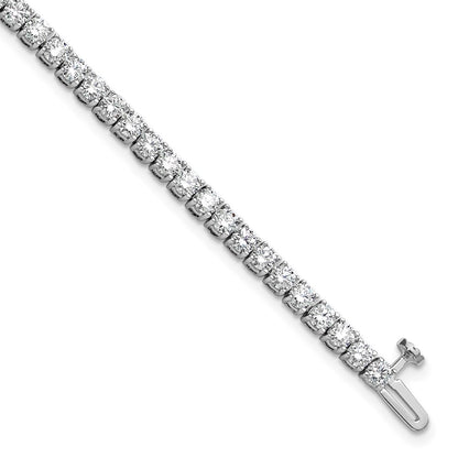 14k White Gold 5 Ct. Lab Grown Diamond VS/SI+ G+ Tennis Bracelet
