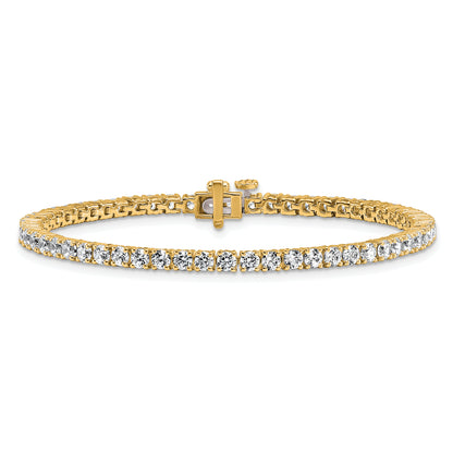14k Yellow Gold 5 Ct. Lab Grown Diamond VS/SI+ G+ Tennis Bracelet