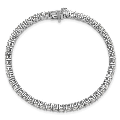 14k White Gold 7 Ct. Lab Grown Diamond VS/SI+ G+ Tennis Bracelet