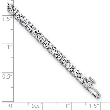 14K White Gold 7 Carat Lab Grown Diamond Vs+ F+ Complete Tennis Bracelet