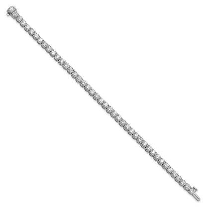 14K White Gold 9 Carat Lab Grown Diamond Vs+ F+ Complete Tennis Bracelet