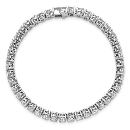 14K White Gold 9 Carat Lab Grown Diamond Vs+ F+ Complete Tennis Bracelet