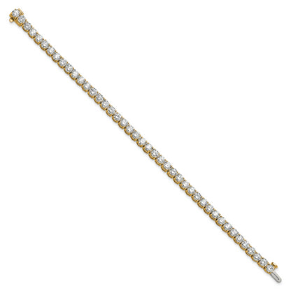 14k Yellow Gold 9 Ct. Lab Grown Diamond VS/SI+ G+ Tennis Bracelet
