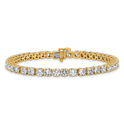 14k Yellow Gold 9 Ct. Lab Grown Diamond VS/SI+ G+ Tennis Bracelet
