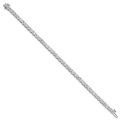 14k White Gold 10 Ct. Lab Grown Diamond VS/SI+ G+ Tennis Bracelet