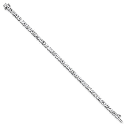 14K White Gold 10 Carat Lab Grown Diamond Vs+ F+ Complete Tennis Bracelet