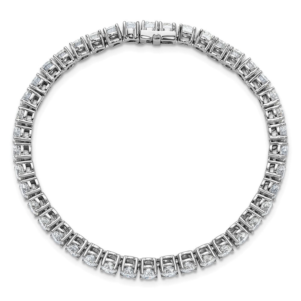 14K White Gold 10 Carat Lab Grown Diamond Vs+ F+ Complete Tennis Bracelet