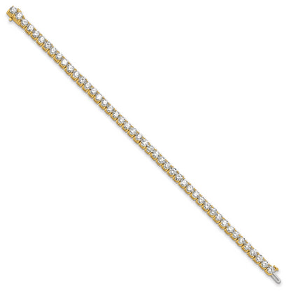 14k Yellow Gold 10 Ct. Lab Grown Diamond VS/SI+ G+ Tennis Bracelet