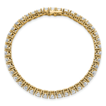 14k Yellow Gold 10 Ct. Lab Grown Diamond VS/SI+ G+ Tennis Bracelet