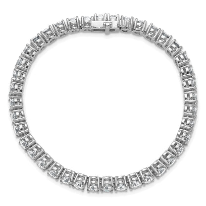 14k White Gold 12 1/2 Ct. Lab Grown Diamond VS/SI+ G+ Tennis Bracelet
