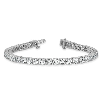 14k White Gold 12 1/2 Ct. Lab Grown Diamond VS/SI+ G+ Tennis Bracelet
