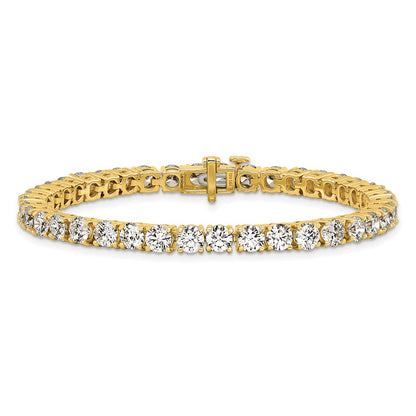 14k Yellow Gold 12 1/2 Ct. Lab Grown Diamond VS/SI+ G+ Tennis Bracelet