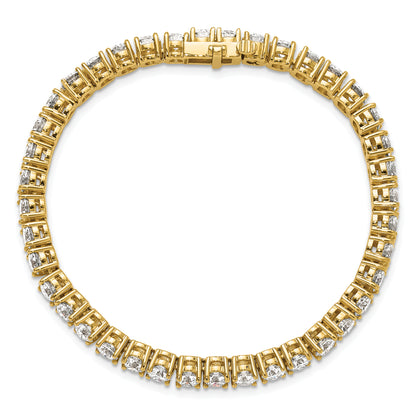 14k Yellow Gold 12 1/2 Ct. Lab Grown Diamond VS/SI+ G+ Tennis Bracelet