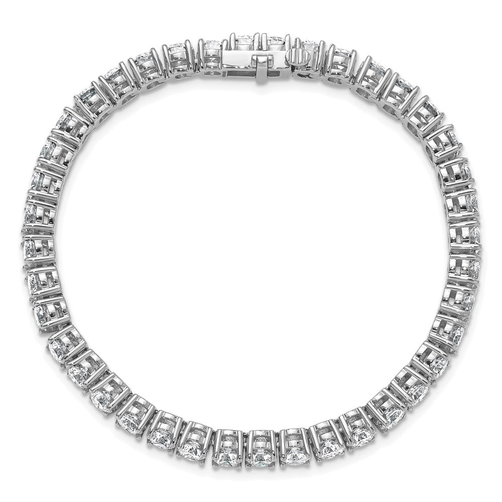 14k White Gold 14 Ct. Lab Grown Diamond VS/SI+ G+ Tennis Bracelet