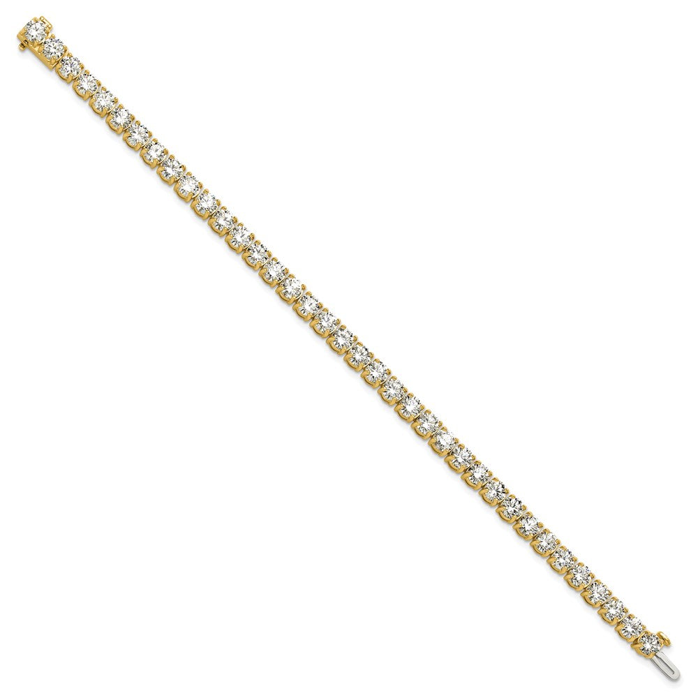 14k Yellow Gold 14 Ct. Lab Grown Diamond VS/SI+ G+ Tennis Bracelet