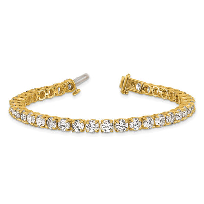14k Yellow Gold 14 Ct. Lab Grown Diamond VS/SI+ G+ Tennis Bracelet