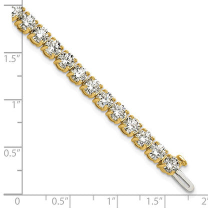 14k Yellow Gold 14 Ct. Lab Grown Diamond VS/SI+ G+ Tennis Bracelet