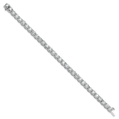 14k White Gold 16 Ct. Lab Grown Diamond VS/SI+ G+ Tennis Bracelet