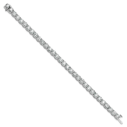14k White Gold 16 Ct. Lab Grown Diamond VS/SI+ G+ Tennis Bracelet