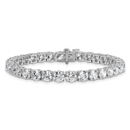 14k White Gold 16 Ct. Lab Grown Diamond VS/SI+ G+ Tennis Bracelet